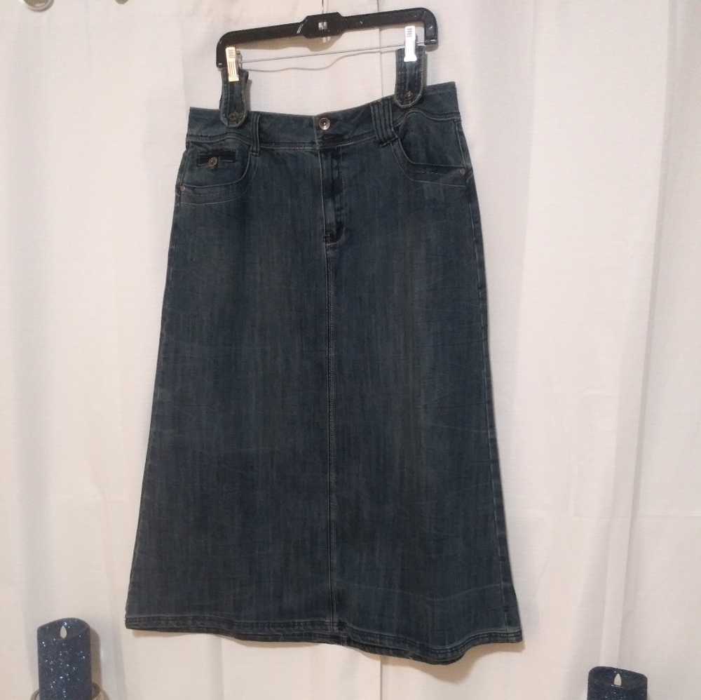 Ashley Stewart Denim Skirt Size 14w